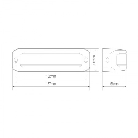 R65 Approved Wide Angle Corner LED Warning Lamp